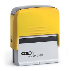 Bélyegző C40 Colop citromsárga ház/fekete párna Irodatechnika, kellékei Colop