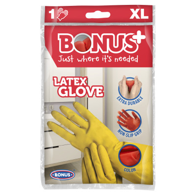 Gumikesztyű XL háztartási Bonus_B101 Gumikesztyű XL háztartási Bonus_B101