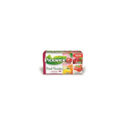 Gyümölcstea 20x2 g PickwickVariációk I PIROS meggy, vörösáfonya és málna, citrus és bodzavirág, eper tejszín ízzel Teák Pickwick