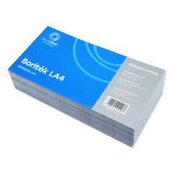 Boríték LA4 szilikonos bélésnyomott 110×220mm Bluering® 100 db/csom fehér Író- irodaszer, papíráru Bluering