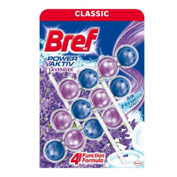 WC illatosító golyós 3 x 50 g Bref Power Aktiv Lavender Field Iroda üzemeltetés, munkavédelem Bref