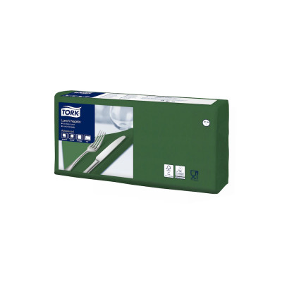 Szalvéta 2 rétegű 1/4 hajtás lapméret: 32,8 x 32,5 cm 200 lap/csomag Lunch Tork_477214 sötétzöld Szalvéta 2 rétegű 1/4 hajtás lapméret: 32,8 x 32,5 cm 200 lap/csomag Lunch Tork_477214 sötétzöld
