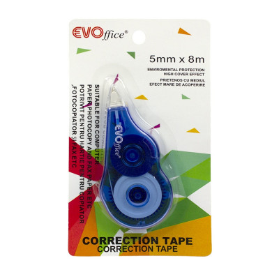 Hibajavító roller 5mm x 8m Compact áttetsző test EVOffice