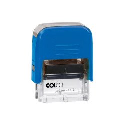 Bélyegző C10 Printer Colop átlátszó kék ház/fekete párna Irodatechnika, kellékei Colop