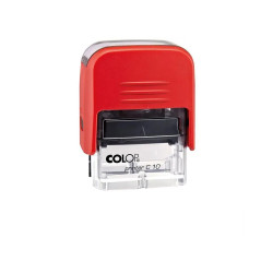 Bélyegző C10 Printer Colop átlátszó piros ház/fekete párna Irodatechnika, kellékei Colop
