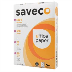 Másolópapír A4, 80g, újrahasznosított ISO 70 fehérségű Saveco Orange Label 500ív/csomag Író- irodaszer, papíráru Saveco