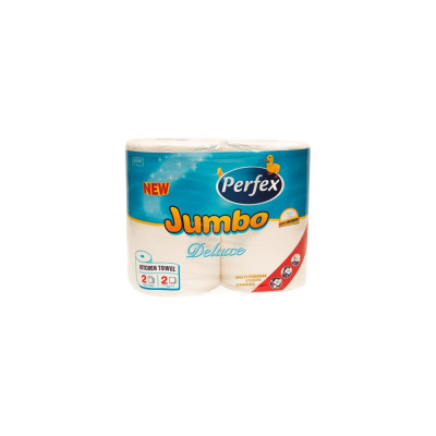Háztartási papírtörlő kéztörlő 2 rétegű 2 tekercs/csomag 300 lap Boni Perfex Jumbo Deluxe