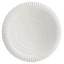 Tányér lapos papír 23 cm 100 db/csomag fehér
