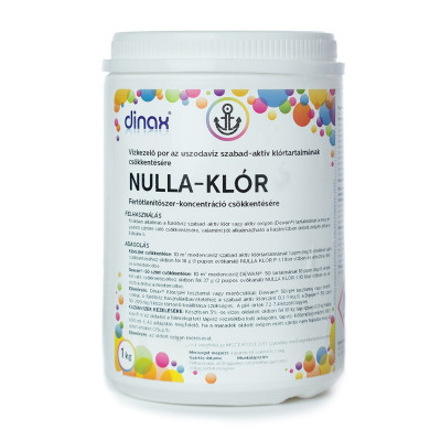 Klórszint csökkentő granulátum 1 kg Nulla Klór Dinax Klórszint csökkentő granulátum 1 kg Nulla Klór Dinax