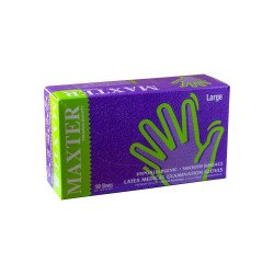 Gumikesztyű latex púderes L 100 db/doboz Maxter Iroda üzemeltetés, munkavédelem Maxter