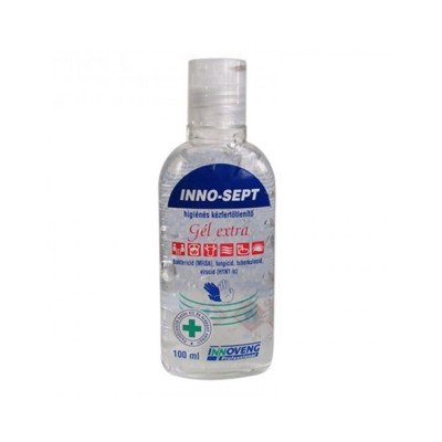 Kéz- és bőrfertőtlenítő gél kupakkal 100 ml INNO SEPT GÉL EXTRA Kéz- és bőrfertőtlenítő gél kupakkal 100 ml INNO SEPT GÉL EXTRA
