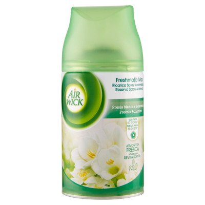 Légfrissítő spray utántöltő 250 ml AirWick Freshmatic Frézia&Jázmin Légfrissítő spray utántöltő 250 ml AirWick Freshmatic Frézia&Jázmin