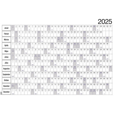 Plakátnaptár 2 oldalas éves tervezővel 980x680mm, Realsystem 2026.