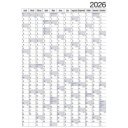Plakátnaptár 2 oldalas éves tervezővel 980x680mm, Realsystem 2026.
