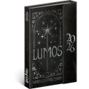 Határidőnapló mágnessel záródó, krémszínű lapokkal Harry Potter-Lumos 110×160 mm, Presco