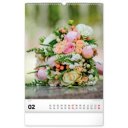 Falinaptár képes  330×460mm Bouquets  Realsystem 2027.