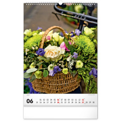 Falinaptár képes  330×460mm Bouquets  Realsystem 2027.
