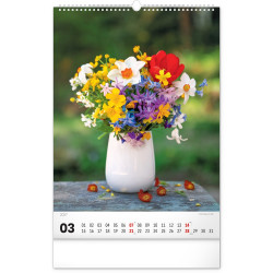 Falinaptár képes  330×460mm Bouquets  Realsystem 2027.
