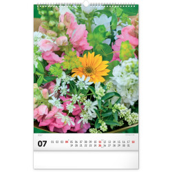 Falinaptár képes  330×460mm Bouquets  Realsystem 2027.