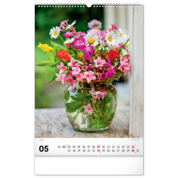 Falinaptár képes  330×460mm Bouquets  Realsystem 2027.