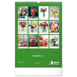 Falinaptár képes  330×460mm Bouquets  Realsystem 2026. Író- irodaszer, papíráru Realsystem