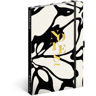 Keménytáblás notesz krémszínű lapokkal leszorító gumiszalaggal Fox 130x210mm, Presco Keménytáblás notesz krémszínű lapokkal leszorító gumiszalaggal Fox 130x210mm, Presco