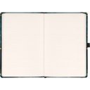 Keménytáblás notesz krémszínű lapokkal leszorító gumiszalaggal Fox 130x210mm, Presco