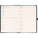 Keménytáblás notesz krémszínű lapokkal leszorító gumiszalaggal Fox 130x210mm, Presco