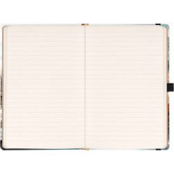 Keménytáblás notesz krémszínű lapokkal leszorító gumiszalaggal Japan 130x210mm, Presco Író- irodaszer, papíráru Presco