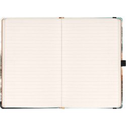 Keménytáblás notesz krémszínű lapokkal leszorító gumiszalaggal Japan 130x210mm, Presco Író- irodaszer, papíráru Presco