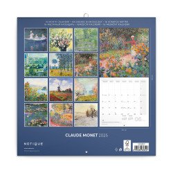 Falinaptár képes lemeznaptár 300x300mm, Claude Monet Realsystem 2026. Író- irodaszer, papíráru Realsystem