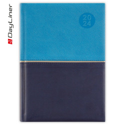 Határidőnapló Fifty A5 napi fehér lapokkal Kék Dayliner 2024. Író- irodaszer, papíráru Dayliner