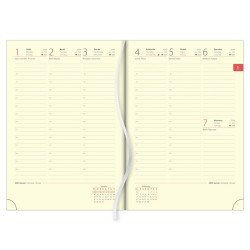 Határidőnapló MyPastel A5 heti krémszínű lapokkal Lila Dayliner 2024. Író- irodaszer, papíráru Dayliner