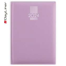 Határidőnapló MyPastel A5 heti krémszínű lapokkal Lila Dayliner 2024. Író- irodaszer, papíráru Dayliner