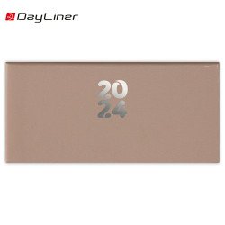 Zsebnaptár fehér lapokkal fekvő Pannon Natúr Dayliner 2024. Író- irodaszer, papíráru Dayliner