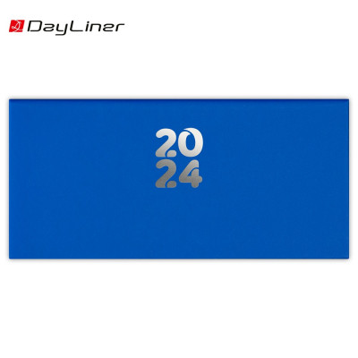 Zsebnaptár fehér lapokkal fekvő Pannon Kék Dayliner 2024.