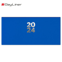 Zsebnaptár fehér lapokkal fekvő Pannon Kék Dayliner 2024. Író- irodaszer, papíráru Dayliner