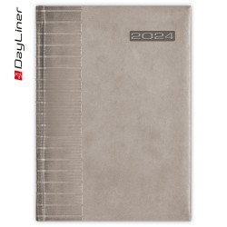 Határidőnapló Tucson A5 napi fehér lapokkal Szürke Dayliner 2024. Író- irodaszer, papíráru Dayliner