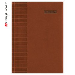 Határidőnapló Tucson B5 heti fehér lapokkal Barna Dayliner 2024. Író- irodaszer, papíráru Dayliner
