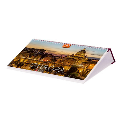 Asztali naptár fehér lapokkal 320 × 150 mm Európa fekvő műbör hátlappal bordó Dayliner 2024. Asztali naptár fehér lapokkal 320 × 150 mm Európa fekvő műbör hátlappal bordó Dayliner 2024.