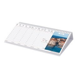 Asztali naptár fehér lapokkal 320 × 150 mm Európa fekvő karton hátlappal Dayliner 2024. Író- irodaszer, papíráru Dayliner