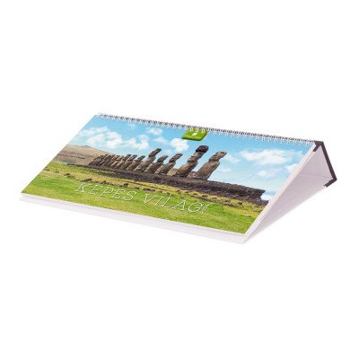Asztali naptár fehér lapokkal 320 × 150 mm Képes világ fekvő műbör hátlappal fekete Dayliner 2024. Asztali naptár fehér lapokkal 320 × 150 mm Képes világ fekvő műbör hátlappal fekete Dayliner 2024.