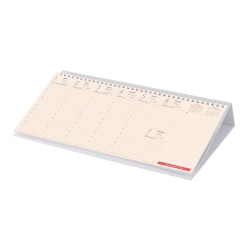 Asztali naptár Kódex fekvő fehér lapokkal fehér 320 × 150 mm Dayliner 2024. Író- irodaszer, papíráru Dayliner