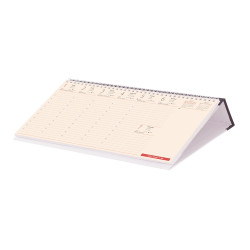 Asztali naptár Kódex fekvő fehér lapokkal fekete 320 × 150 mm Dayliner 2024.