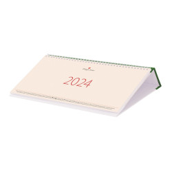 Asztali naptár Kódex fekvő fehér lapokkal zöld 320 × 150 mm Dayliner 2024. Író- irodaszer, papíráru Dayliner
