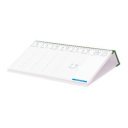 Asztali naptár Club fekvő fehér lapokkal zöld 320 × 150 mm Dayliner 2024.