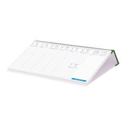 Asztali naptár Club fekvő fehér lapokkal zöld 320 × 150 mm Dayliner 2024. Író- irodaszer, papíráru Dayliner