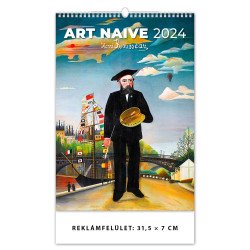 Falinaptár képes 315 × 450 mm Art Naive Dayliner 2024. Író- irodaszer, papíráru Dayliner