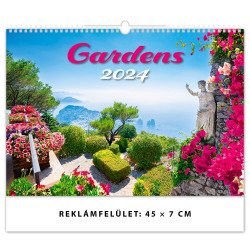Falinaptár képes 450 × 315 mm Gardens Dayliner 2024. Író- irodaszer, papíráru Dayliner
