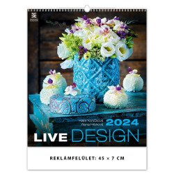 Falinaptár képes 450 × 520 mm Live Design Dayliner 2024. Író- irodaszer, papíráru Dayliner